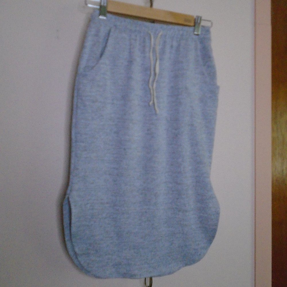 Casual Pencil Skirt Jersey Knit Gray XS/S